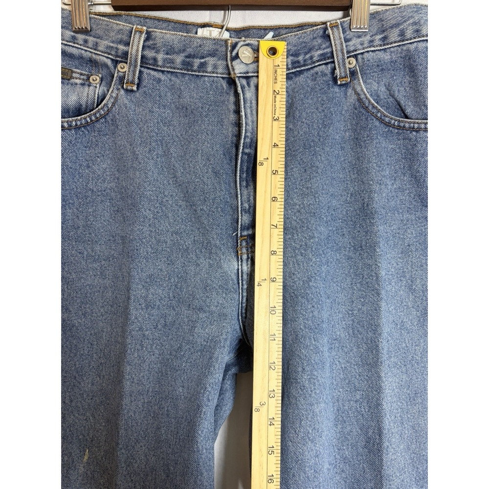 Vintage 90s Calvin Klein 15/16 Easy Fit 5 Pocket Girl Jean Double Stone Wash USA - Picture 12 of 16